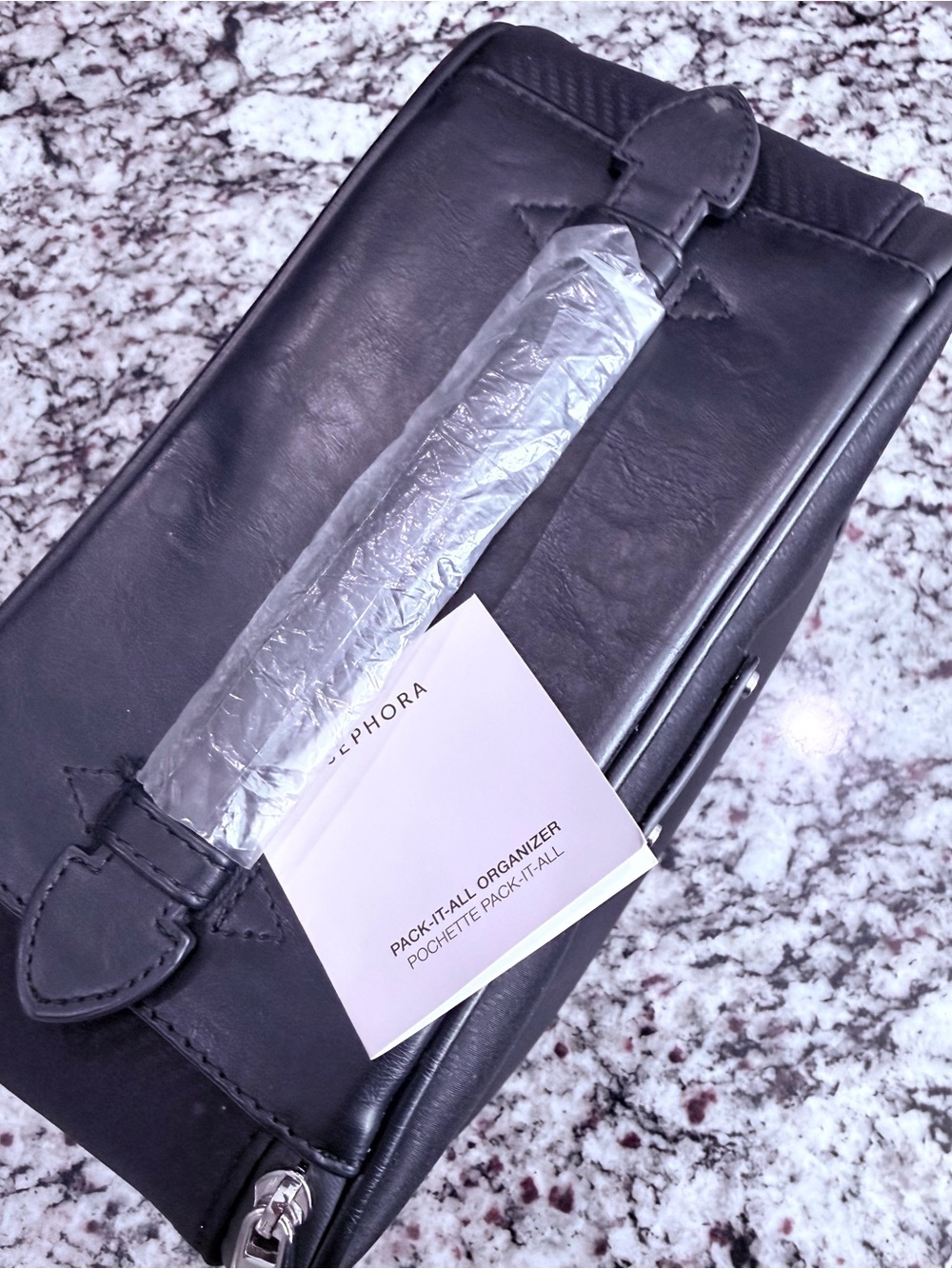 Sephora Black Makeup Toiletry Organizer New W/ Tags LIMITED EDITION DISCONTINUED
